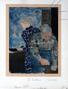 Deux Femmes dans Interieur door Edouard Vuillard